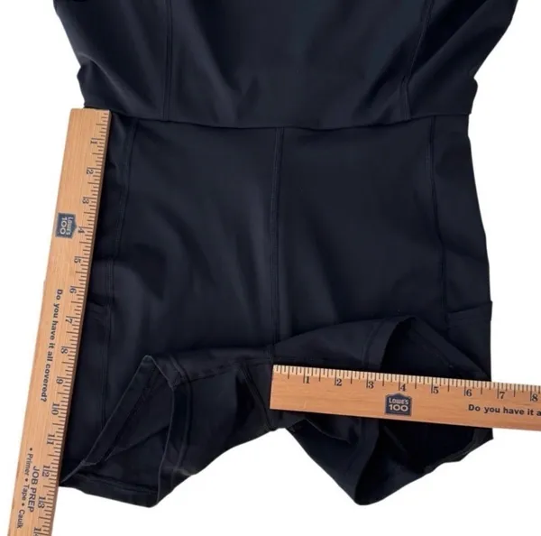 Lululemon Serene Stride Dress Skort Black Sz 6 Tennis Pickleball Run Reflective - Image 13