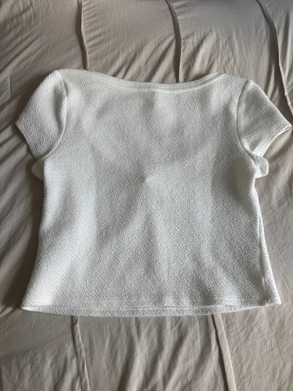 White Anthropologie Tee - Image 2
