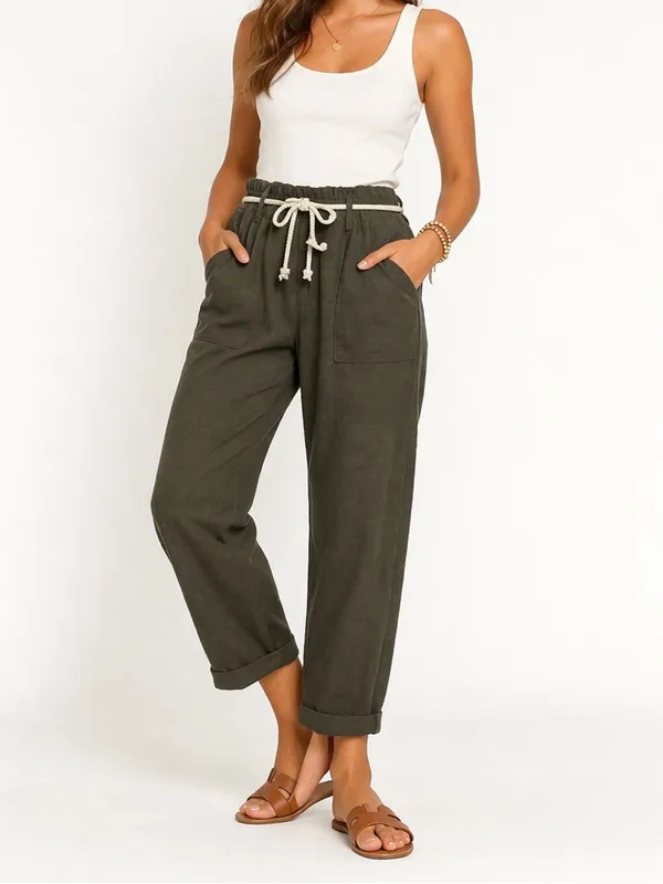 Grey State Cotton & Linen Sedona Pant - NWT - Size 3 (US L) - Image 2