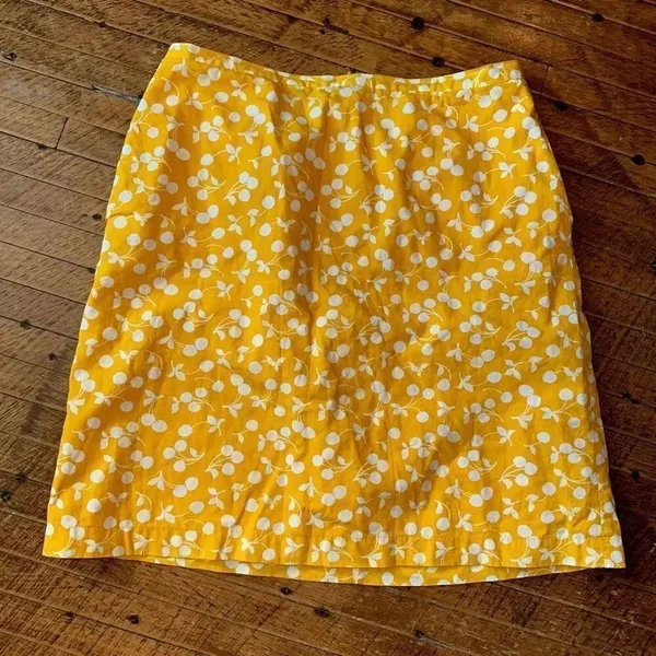 Boden cheery yellow business casual 10R royalcore skirt - Image 2