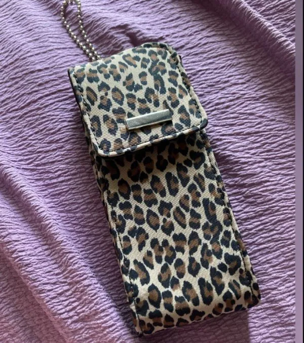 Leopard Print Bag/Case Tan - Image 5