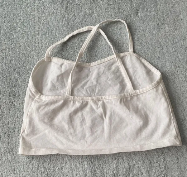 Brandy Melville White Cropped Tank - Image 4