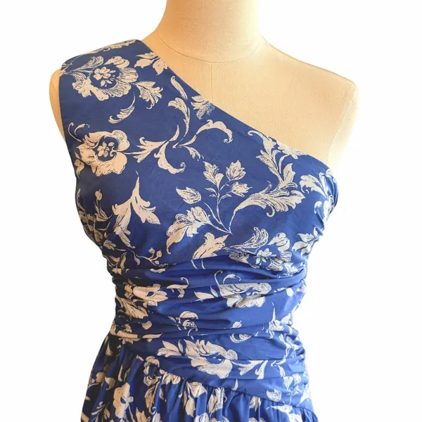 Abercrombie Fitch One Shoulder Floral Maxi Dress Size XS Coastal Bloggers Fave - Image 2