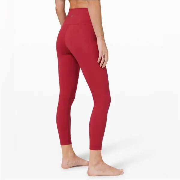 Lululemon Women's Size 2 Red Wunder Under High Rise Leggings - Image 2