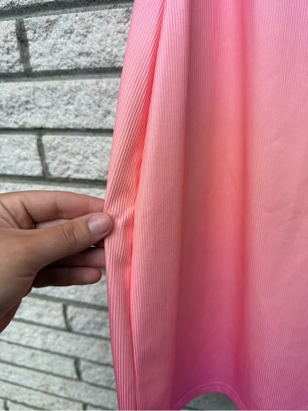 SHEIN Sleeveless Ombre Tank Dress in Pink and Peach - super soft & great quality - Image 4