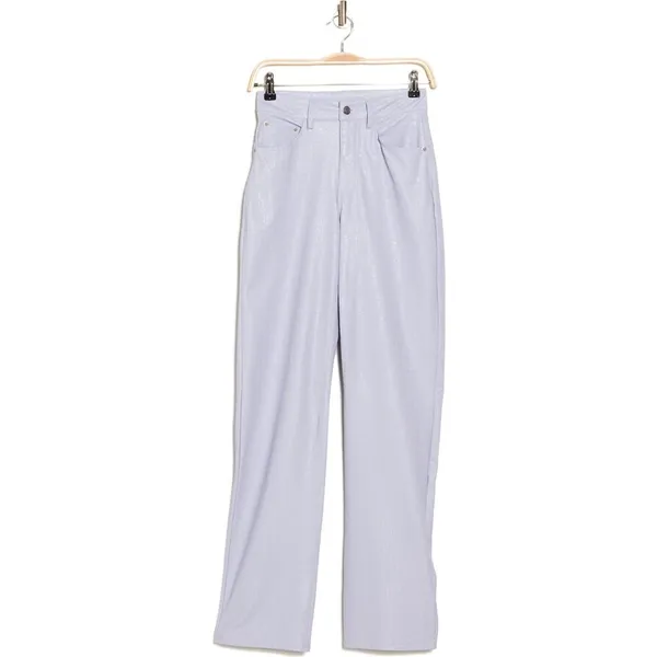 Naked Wardrobe Straight Croc Faux Leather Straight Leg‎ Pants Size XS - Image 4
