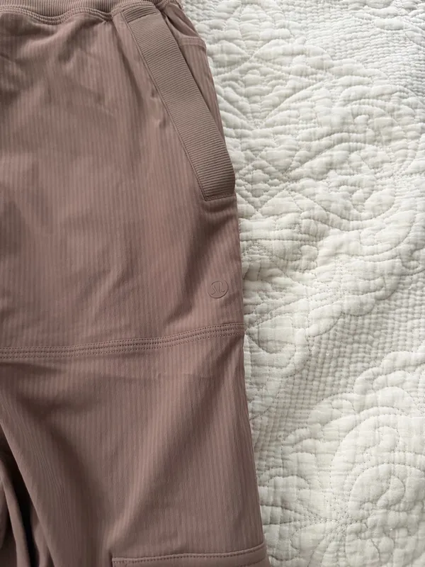 Lululemon tan dance studio cargo pants size small - Image 2