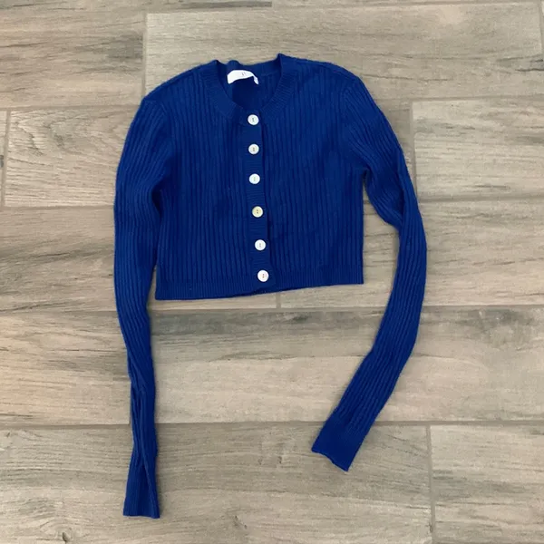 437 blue cardigan - Image 2