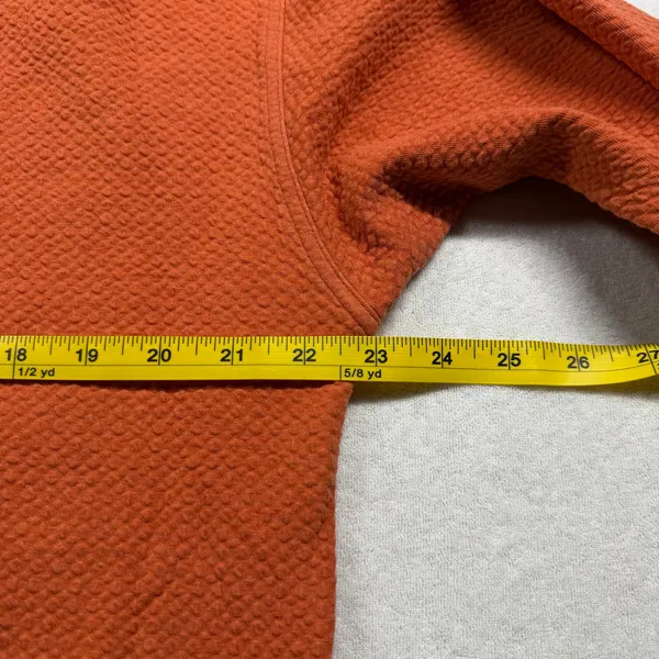 Lululemon Textured Crewneck Sweatshirt Women’s XL Orange Pullover - Image 7