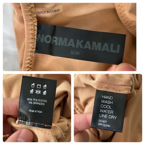 Norma Kamali Diana Gown in Nude S/36 - Image 12