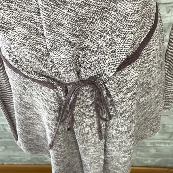 Free People For Keeps Hooded Cardigan Sweater Tie Front - Image 3