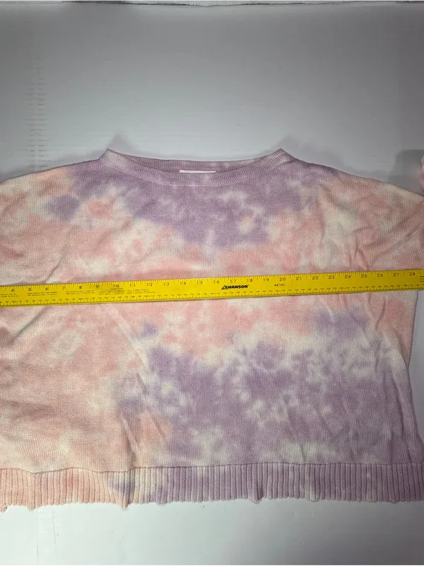 Mustard Seed Pastel Tie-Dye Crewneck Sweater - Pink & Purple couple flaws - Image 5