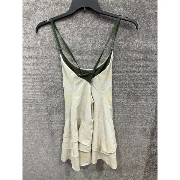 OFFLINE by Aerie Womens Exercise Dress Medium Yellow Marble Real Me Ruffle Mini - Image 3
