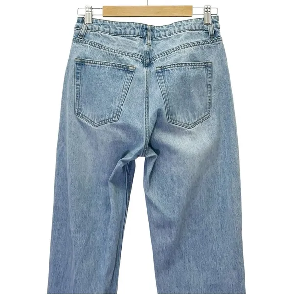 Princess Polly High Rise Straight Leg Stovepipe Jeans Light Wash Women’s Size 6 - Image 5
