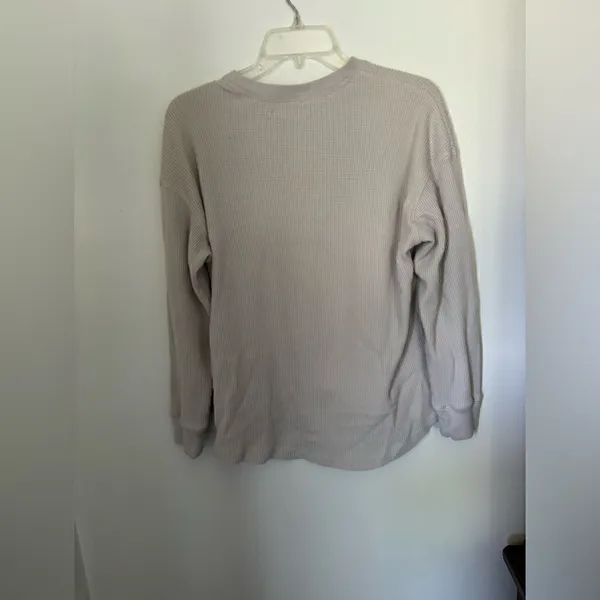 Abercrombie & Fitch Waffle Thermal Long Sleeve Top Small - Image 6