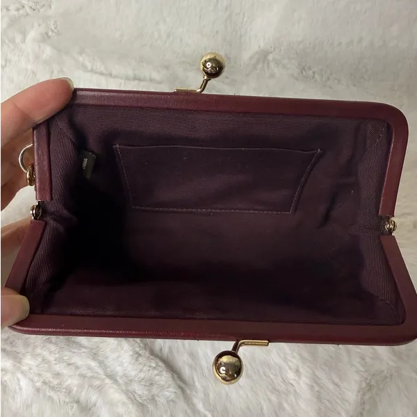 y2k Coach Vintage Plum Kisslock Wristlet - Image 6
