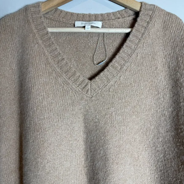 Favorite Daughter The William Sweater Wool Cashmere Women's Large Almond NWOT - Image 7
