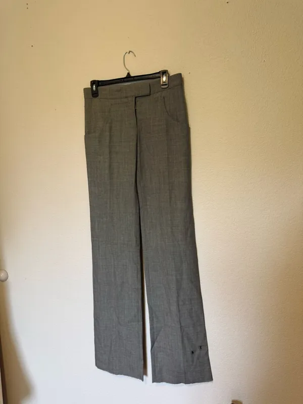 Stella McCartney | Gray Textured Dress Pants - 40 - Image 2