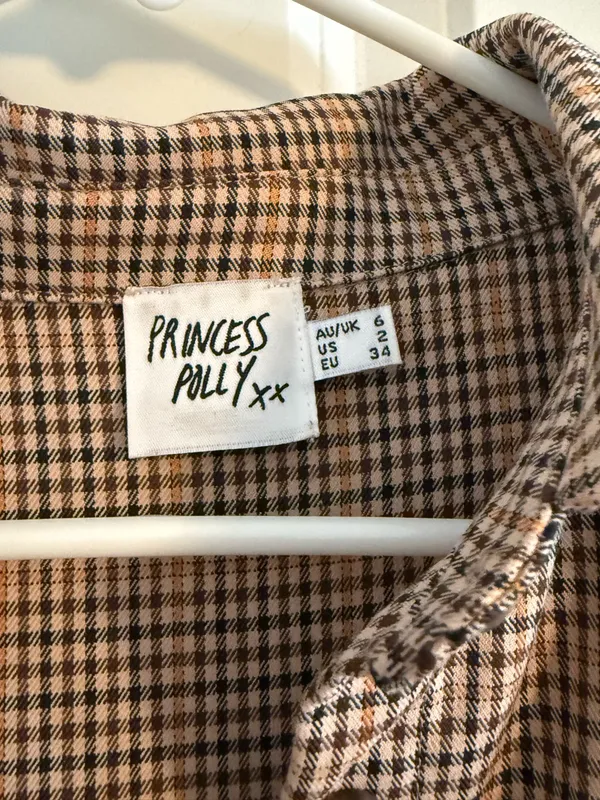 Princess Polly Willa Shirt Plaid Button Down Flannel - Image 3