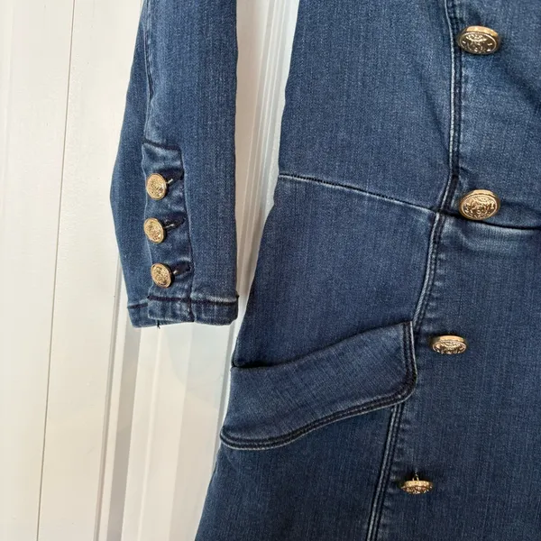 Bebe Denim‎ Blazer Dress Size 4 - Image 5