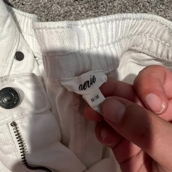 Aerie medium‎ white distressed shorts - Image 5