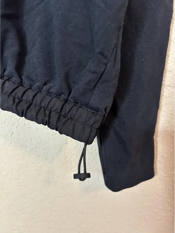 Free People Movement Black Ribbed Mock Neck Long Sleeve Pullover Sweatshirt - Image 2