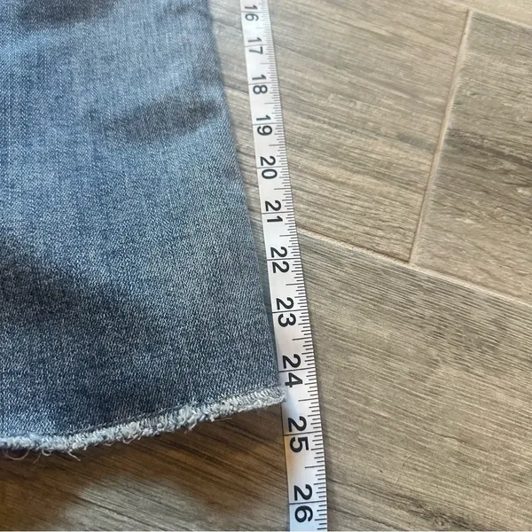 Judy Blue Cropped Straight Leg Jeans Medium Wash Distressed Women’s Size 16 - Image 6