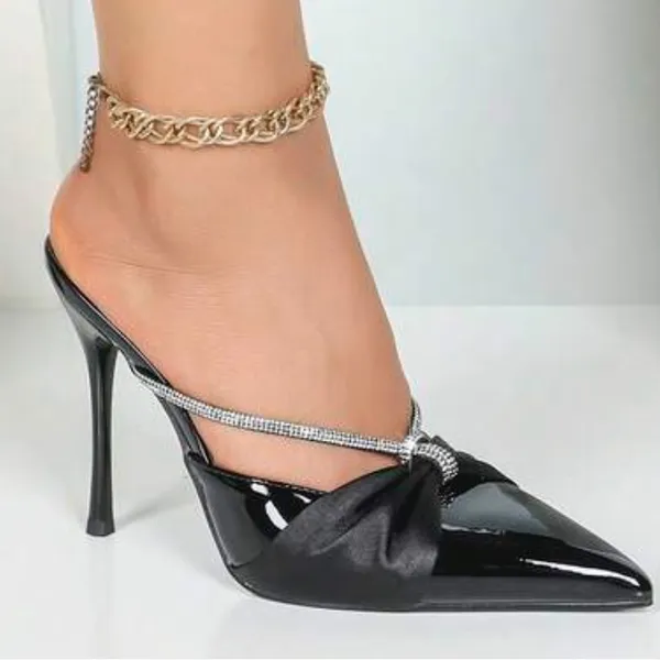 New Without Tag Elegamt Black Heels Size 6.5 - Image 6