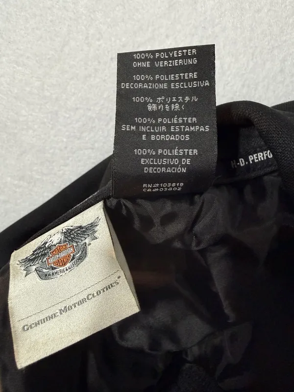 Harley-Davidson Women’s 1/4 Zip Sweater Black Orange Embroidered L - Image 10