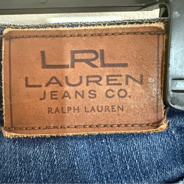 Lauren Ralph Lauren Dark Blue Straight Leg Jeans Size 14 with 31” inseam - Image 4