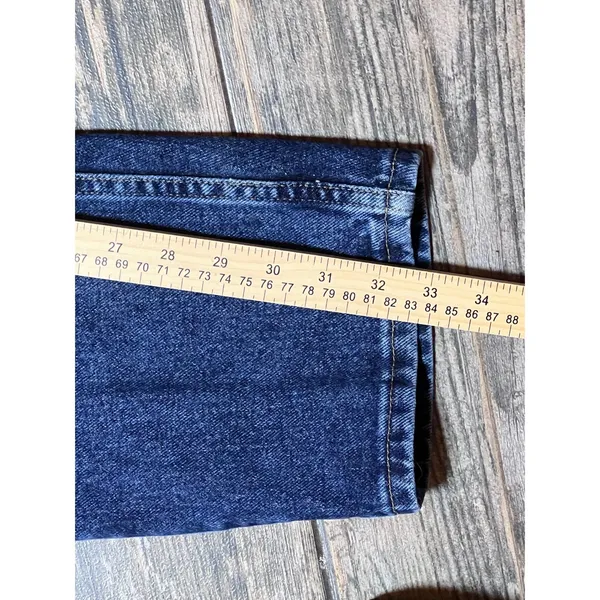 Wrangler 20X Straight Leg Blue Jeans‎ Western Denim Size 14 31x33 Mom Riding VTG - Image 9