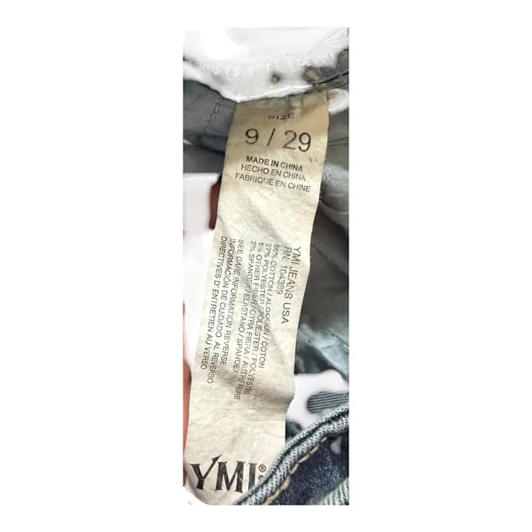 YMI Bell Bottom Contour Fit Jeans Medium Wash Flare Denim P011542 Womens 9/29 - Image 7