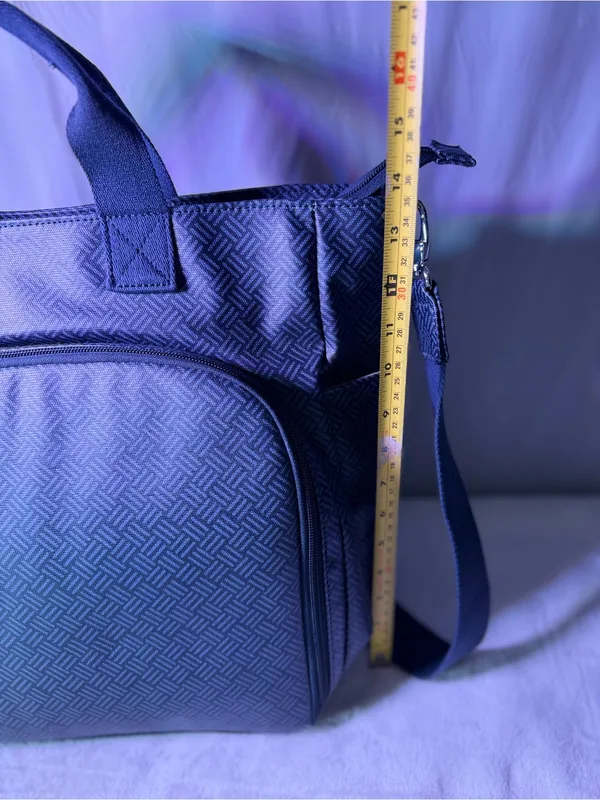 Pottery Barn Purple Textured Tote Backpack - Image 7