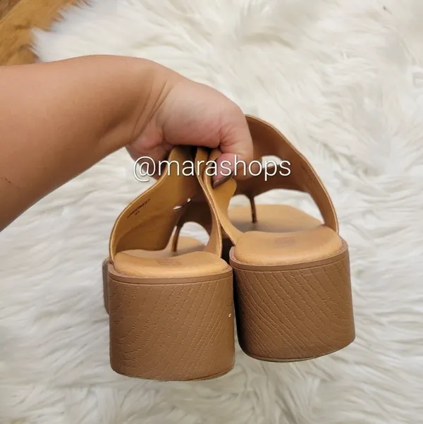 Silent D Undonestto Platform Slide Sandal Tan Size 10 - Image 5