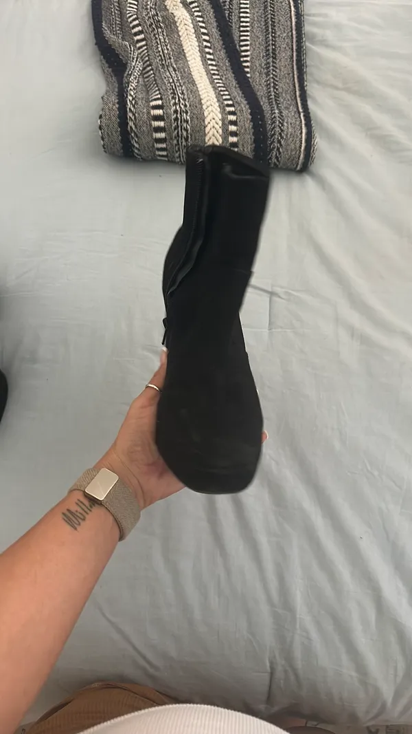 Black ankle booties Size 7 - Image 3