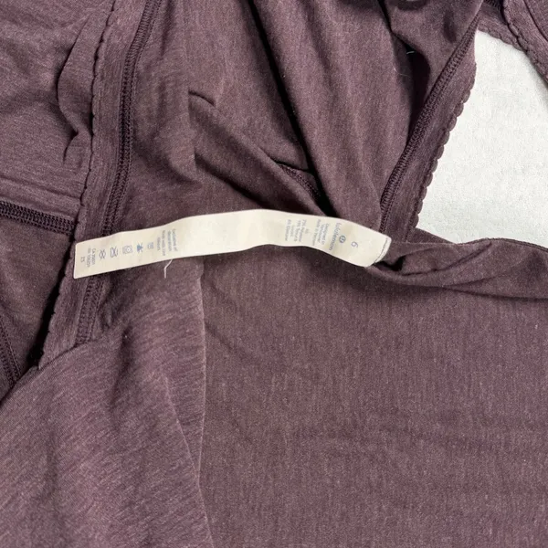 Lululemon Open Back Racerback Tank Top Purple Size 6 - Image 3