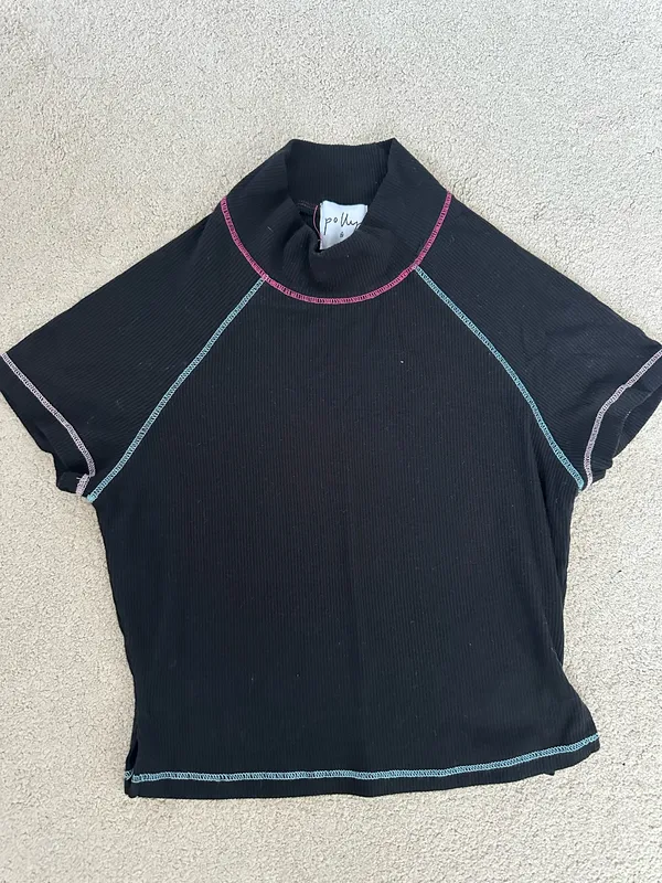 Black Crop Top Princess Polly - Image 2