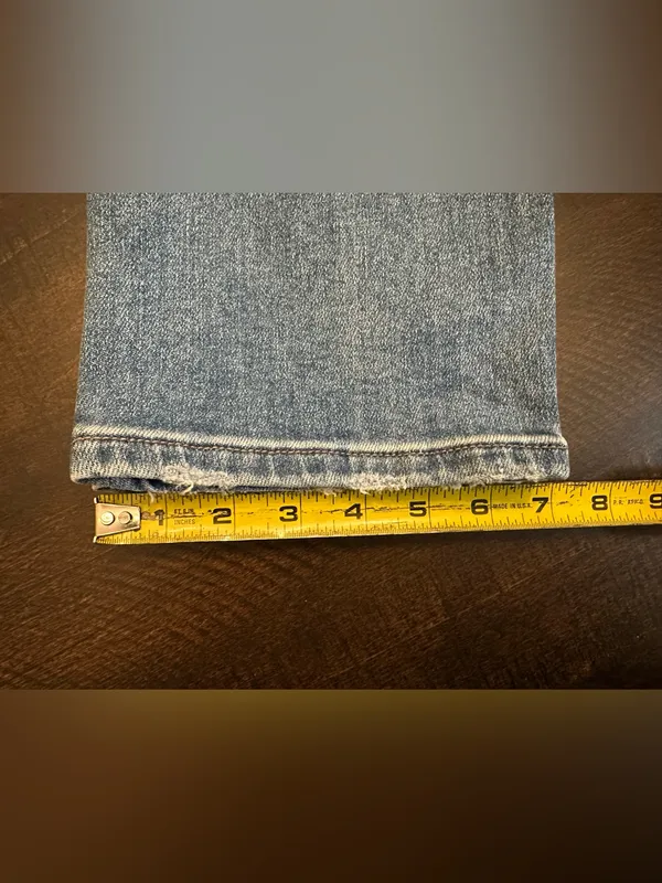 Vervet High Rise Straight Medium Wash Distressed Jeans Women’s Size 24 - Image 5