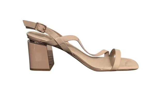New! Aldo Shenna Strappy Slingback Heeled Patent Sandals - Size 9 - Image 5