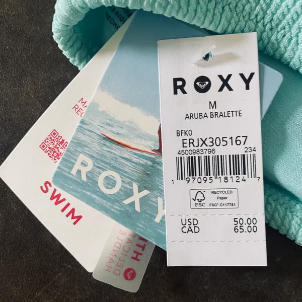 Roxy Love The Glassy Bikini Top - Image 9
