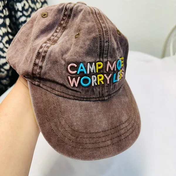 Brown Embroidered Cap - Image 4