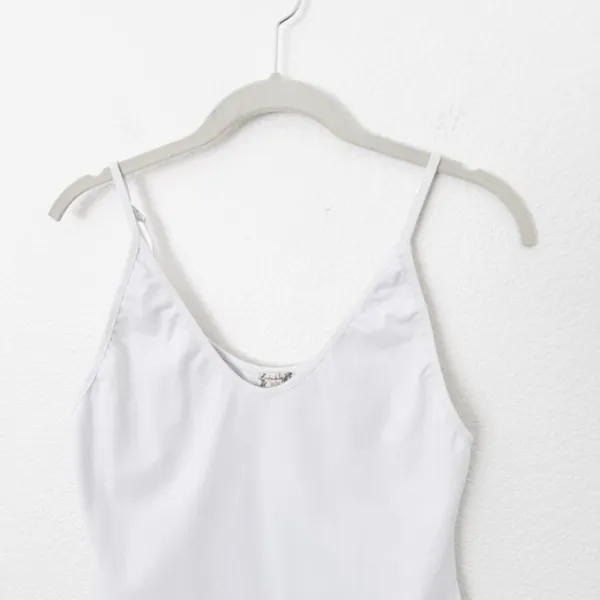 [Free People] White Rosie Duo Bodysuit One-Piece V-Neck Casual Top Size Medium M - Image 5