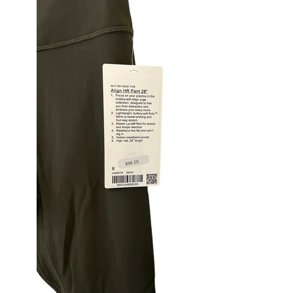 NEW lululemon Align Super-High-Rise Pant 28" Size 8 Dark Olive SOLD OUT - Image 8