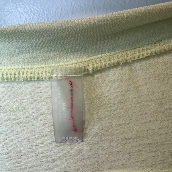 Free People Movement Muscle Tank Lime Green Medium Asymmetrical Athleisure Gym - Image 2