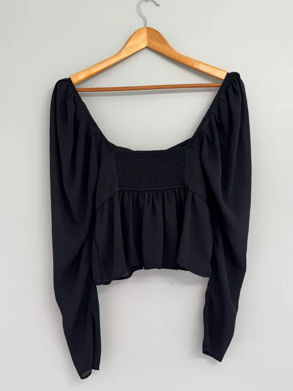 Abercrombie Top Black Long Sleeve S - Image 5