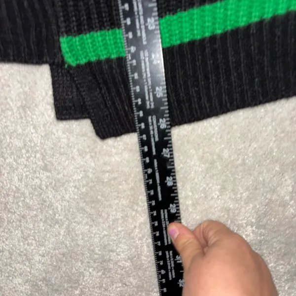 Nine West XS‎ Green And Black Knit Sweater - Image 6