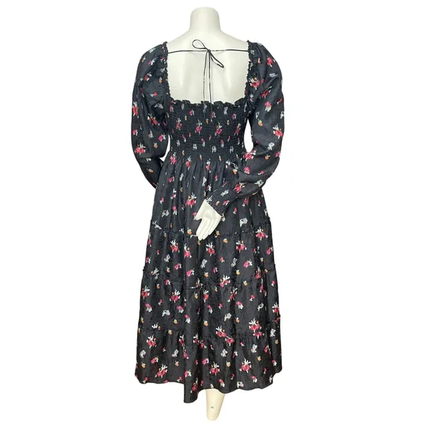 Hill House Home The Nap Dress Naomi Nap Dress Shirred Smocked Size Large Fall - Image 17