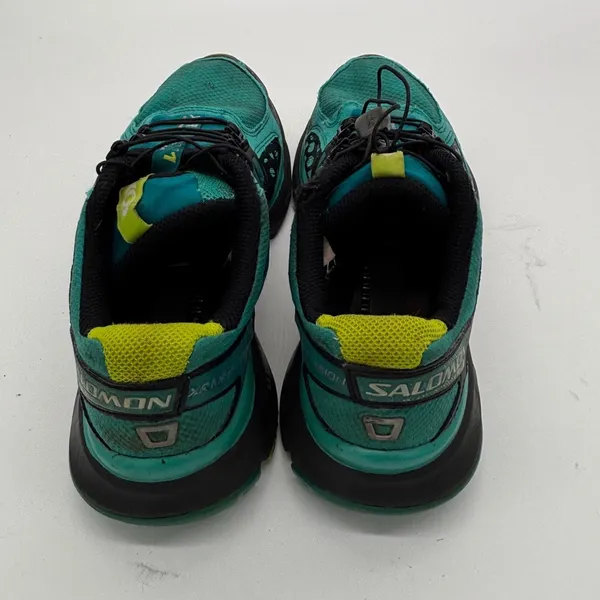 Salomon XR Mission CS ClimaShield Trail Running Shoes Teal Black Lime size 9.5 - Image 5