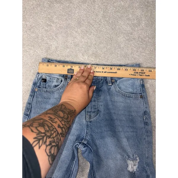 kancan‎ straight leg pants distressed 1/24 Blue Size undefined - Image 6