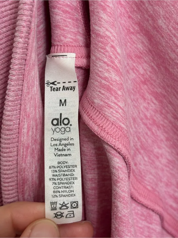 Alo Yoga Alosoft High Waist Lounge Legging in Flamingo Heather - Size M - Image 7
